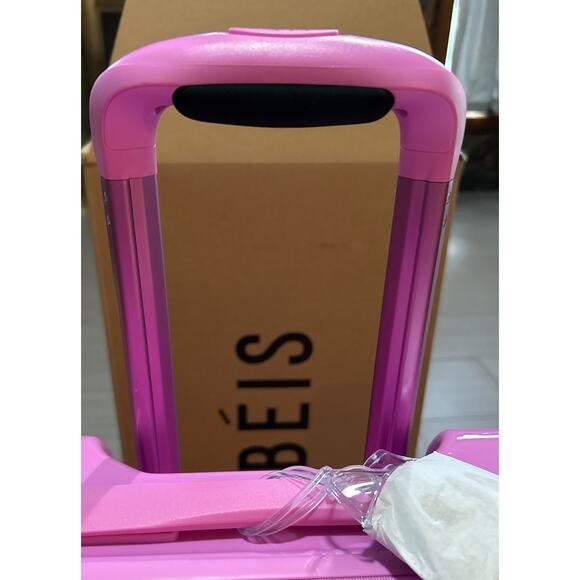 BEIS Medium Check-In Roller Luggage in Berry Glossy LIMITED EDITION SOLD OUT - Picture 9 of 9